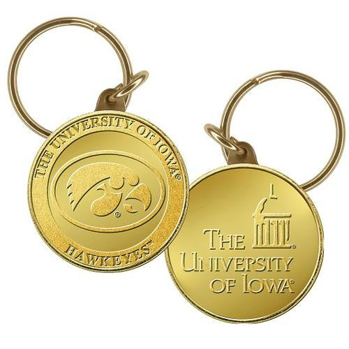 University of Iowa Bronze Coin Keychain