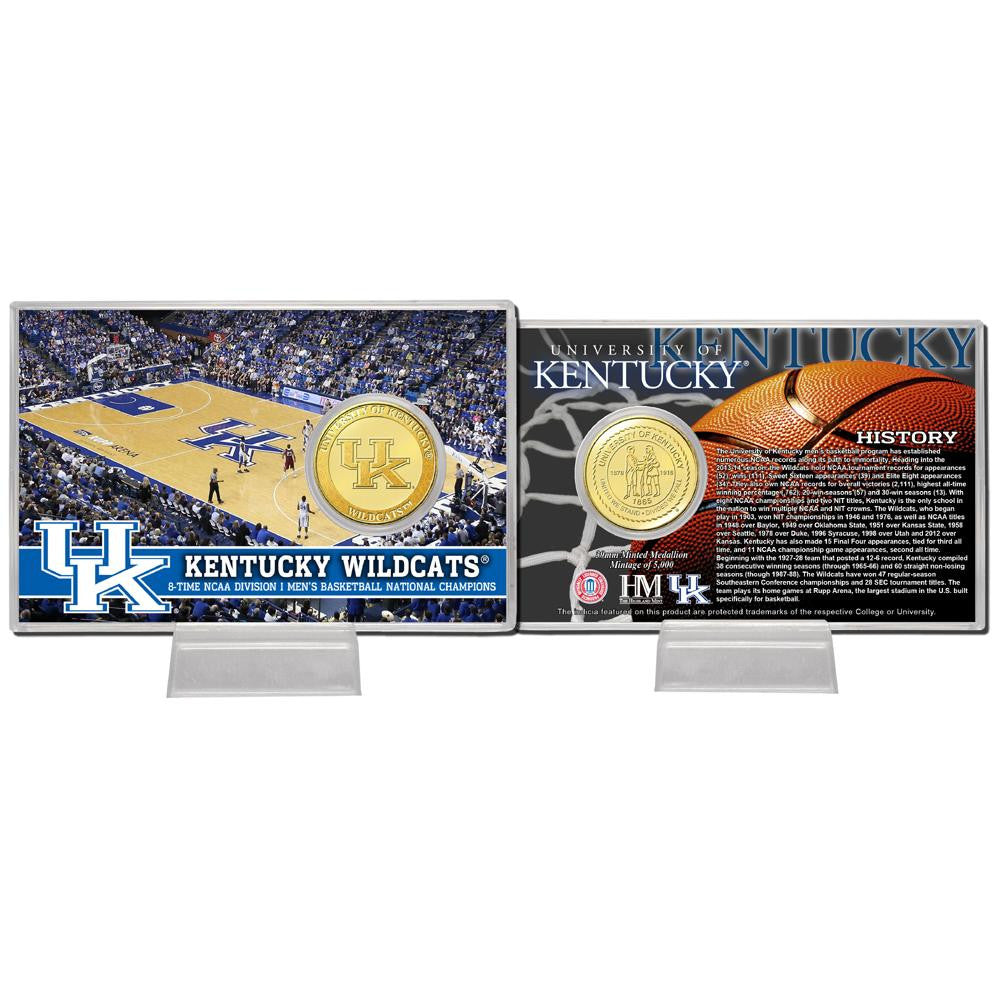University of Kentucky inBasketballin Bronze Coin Card