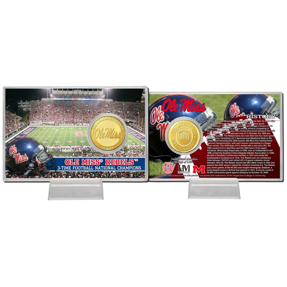 University of Mississippi Bronze Coin Card
