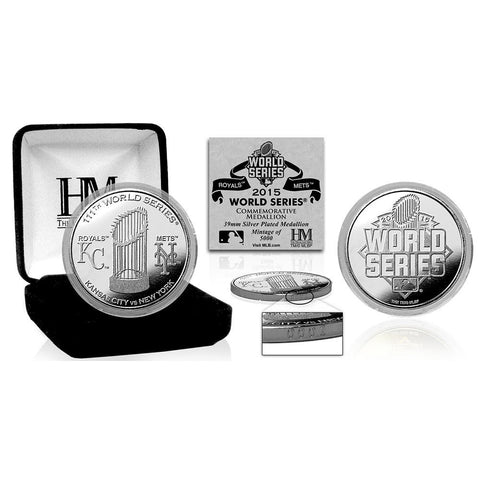 2015 World Series Dueling Silver Mint Coin (Kansas City vs Mets)