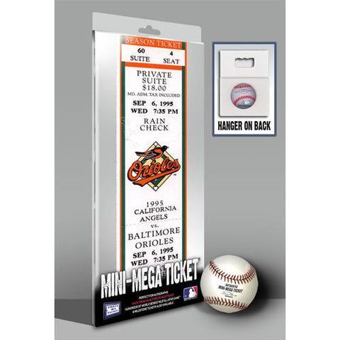 Cal Ripken Jr 2131 Mini-Mega Ticket - Baltimore Orioles