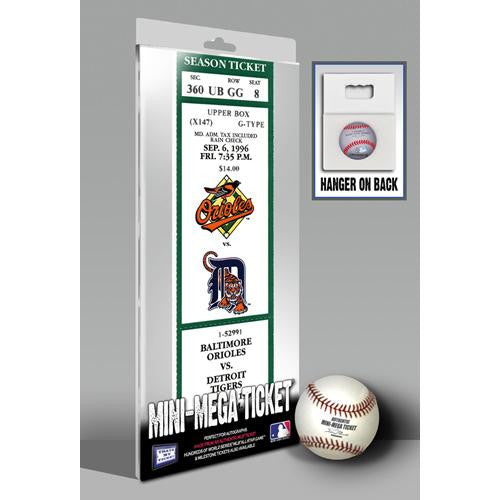 Eddie Murray 500 Home Run Mini-Mega Ticket - Baltimore Orioles