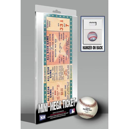 1961 MLB All-Star Game Mini-Mega Ticket - Boston Red Sox