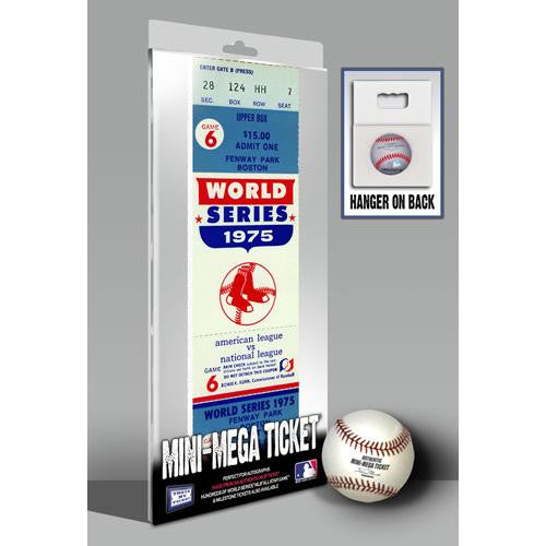 1975 World Series Mini-Mega Ticket - Boston Red Sox