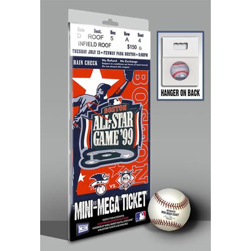 1999 MLB All-Star Game Mini-Mega Ticket - Boston Red Sox