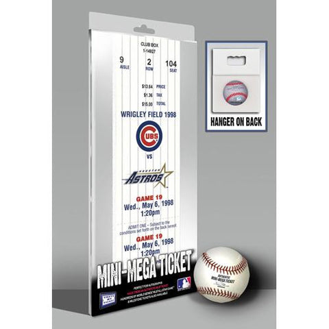 Kerry Wood 20K Game Mini-Mega Ticket - Chicago Cubs