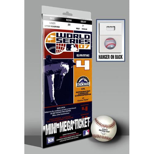 2007 World Series Mini-Mega Ticket - Colorado Rockies