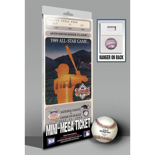1989 MLB All-Star Game Mini-Mega Ticket - Los Angeles Angels