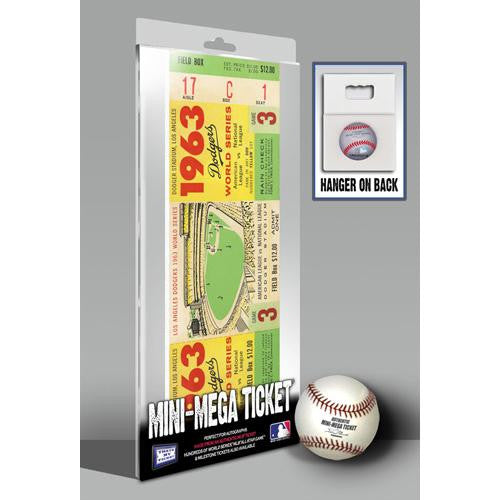 1963 World Series Mini-Mega Ticket - Los Angeles Dodgers