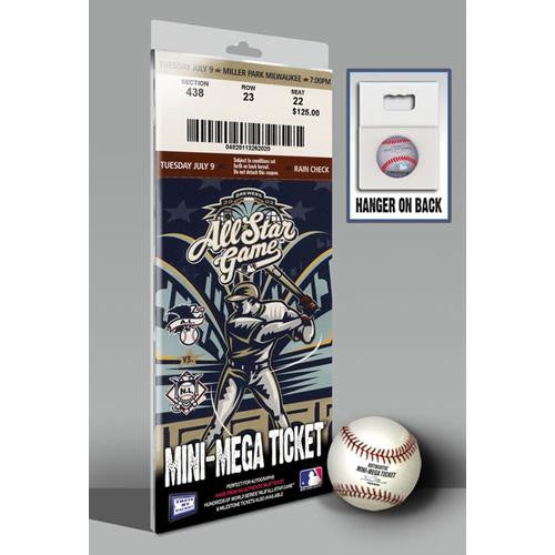 2002 MLB All-Star Game Mini-Mega Ticket - Milwaukee Brewers