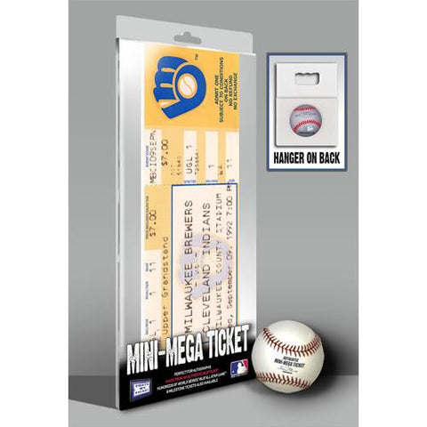 Robin Yount 3000 Hit Mini-Mega Ticket - Milwaukee Brewers