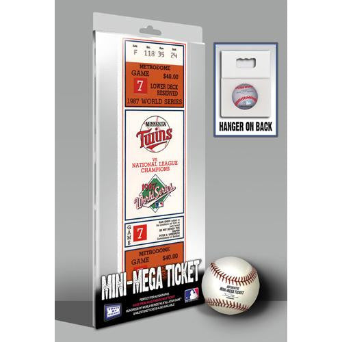 1987 World Series Mini-Mega Ticket - Minnesota Twins