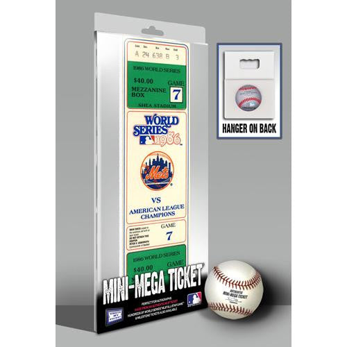 1986 World Series Game 7 Mini-Mega Ticket - New York Mets