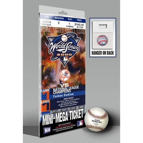 2000 World Series Mini-Mega Ticket - New York Yankees