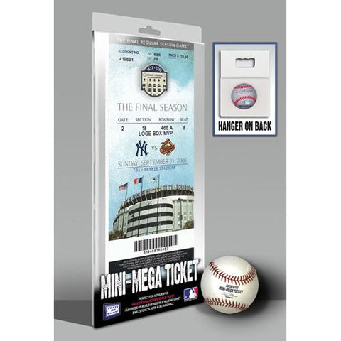 Final Game at Yankee Stadium Mini-Mega Ticket - New York Yankees