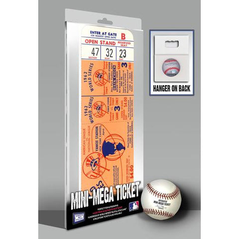 1962 World Series Mini-Mega Ticket - New York Yankees