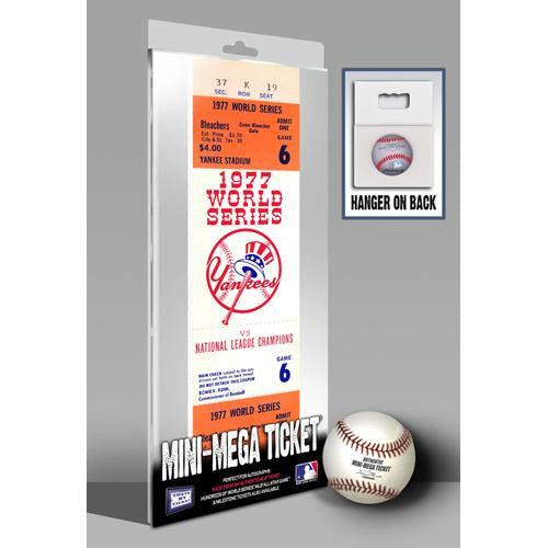 1977 World Series Mini-Mega Ticket - New York Yankees