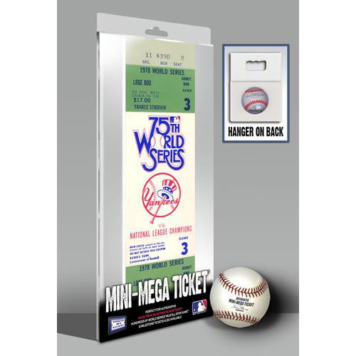 1978 World Series Mini-Mega Ticket - New York Yankees