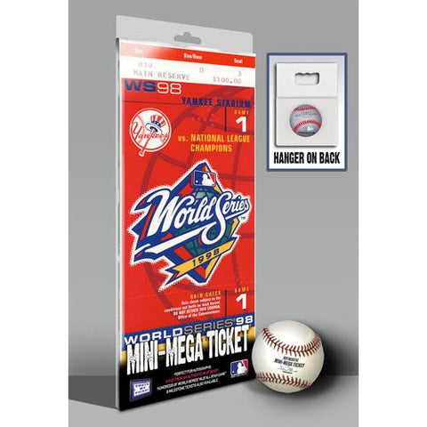 1998 World Series Mini-Mega Ticket - New York Yankees
