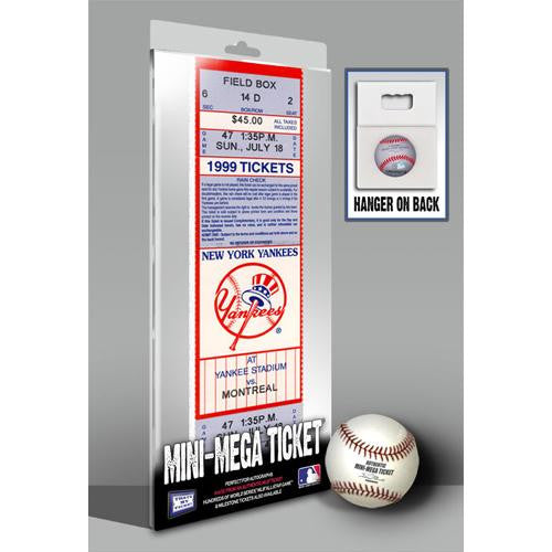 David Cone Perfect Game Mini-Mega Ticket - New York Yankees