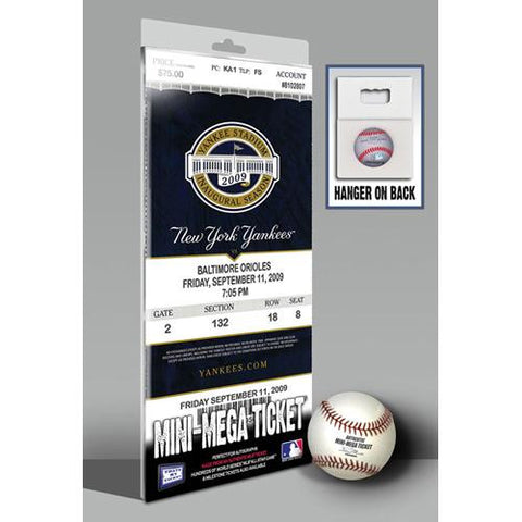 Derek Jeter Hit Record Mini-Mega Ticket - New York Yankees