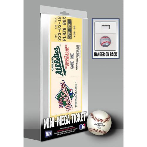 1989 World Series Mini-Mega Ticket - Oakland Athletics