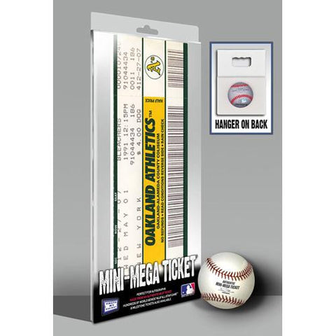 Rickey Henderson Stolen Base Record (939) Mini-Mega Ticket - Oakland Athletics
