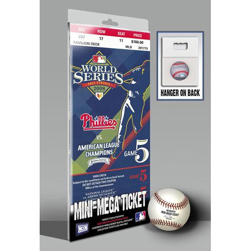 2008 World Series Mini-Mega Ticket - Philadelphia Phillies