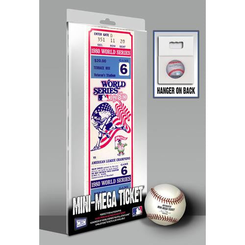 1980 World Series Mini-Mega Ticket - Philadelphia Phillies