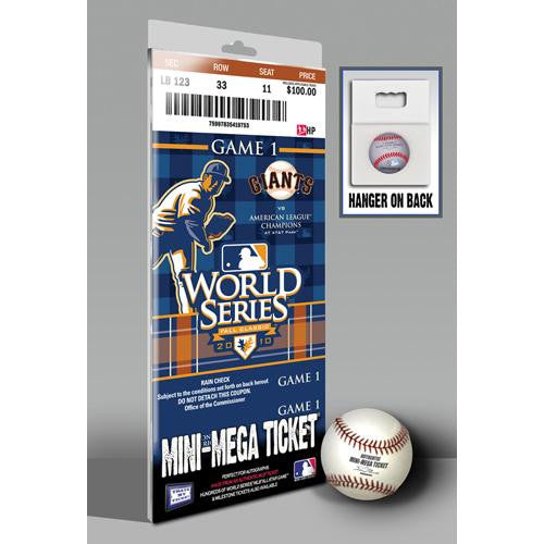 2010 World Series Mini-Mega Ticket - San Francisco Giants