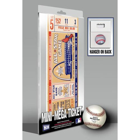 1966 MLB All-Star Game Mini-Mega Ticket - St Louis Cardinals