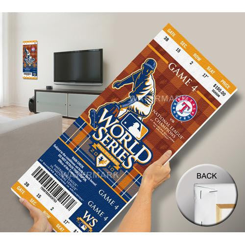 2010 World Series Mega Ticket - Texas Rangers (First World Series)