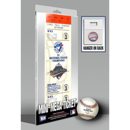 1992 World Series Mini-Mega Ticket - Toronto Blue Jays
