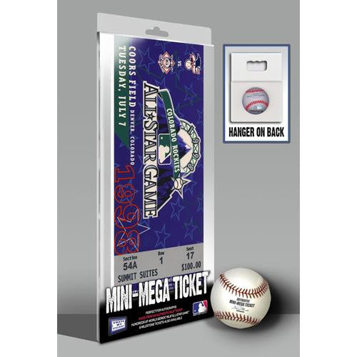 1998 MLB All-Star Game Mini-Mega Ticket - Colorado Rockies