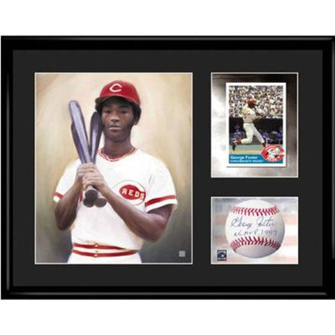 Cincinnati Reds MLB George Foster Limited Edition Toon Collectible With Facsimile Signature