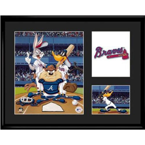 Atlanta Braves MLB Limited Edition Lithograph Featuring The Looney Tunes As Atlanta Braves