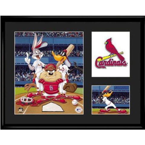 St. Louis Cardinals MLB Limited Edition Lithograph Featuring The Looney Tunes As St. Louis Cardinals