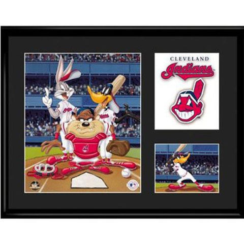 Cleveland Indians MLB Limited Edition Lithograph Featuring The Looney Tunes A Cleveland Indians.