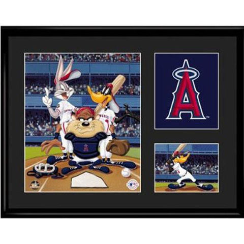 Anaheim Angels MLB Limited Edition Lithograph Featuring The Looney Tunes As Anaheim Angels