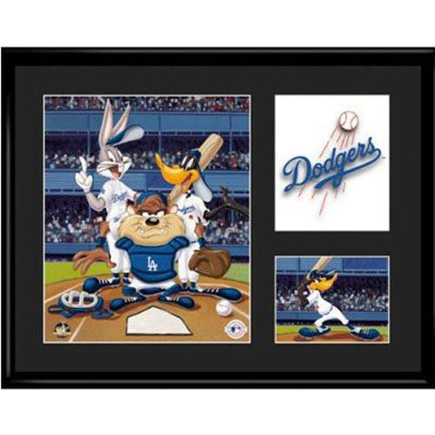 Los Angeles Dodgers MLB Limited Edition Lithograph Featuring The Looney Tunes As Los Angeles Dodgers