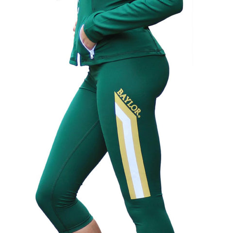 Baylor Bears NCAA Womens Yoga Pant (Green) (Small)