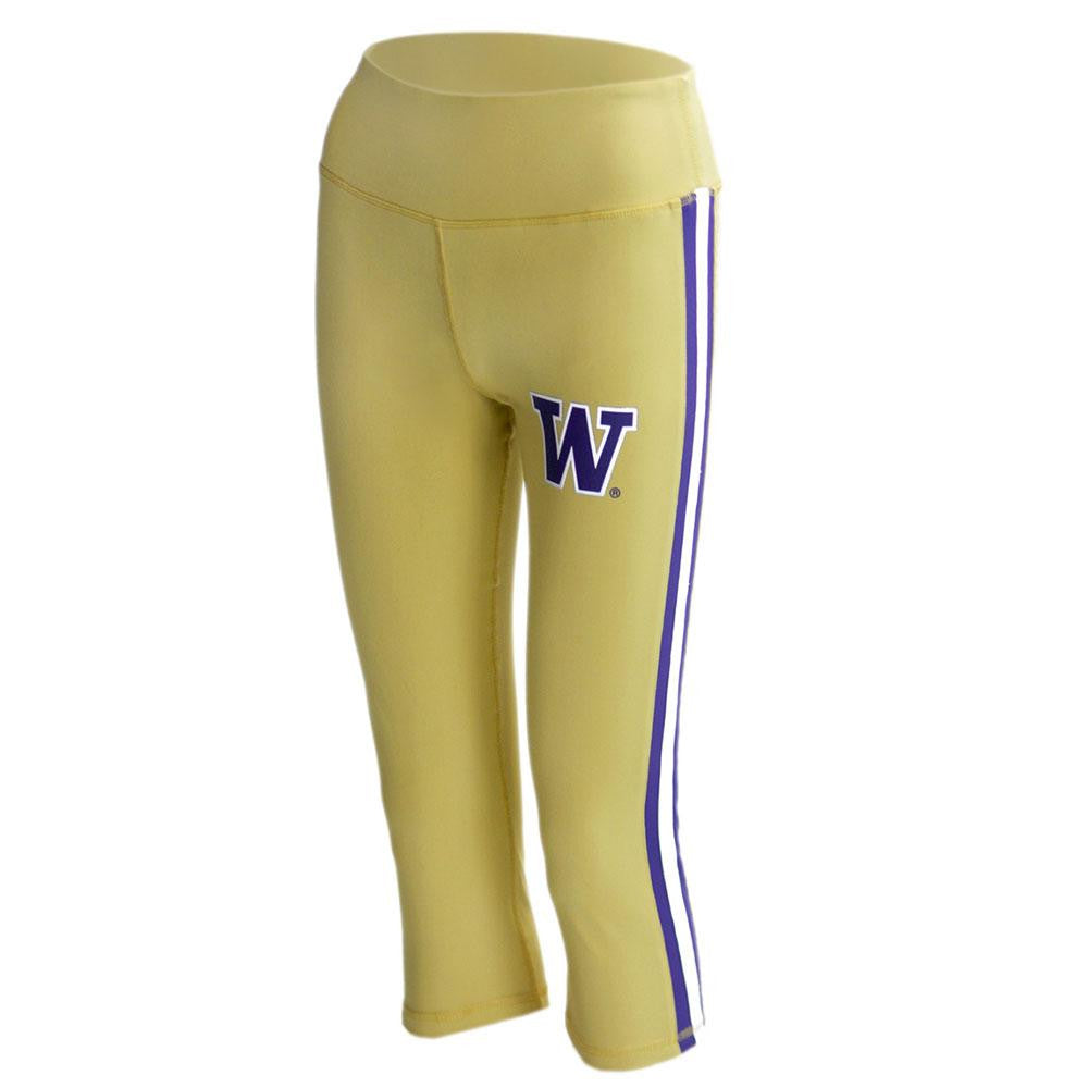 Washington Huskies NCAA Womens Yoga Pant (Gold) (Medium)