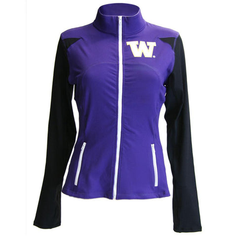 Washington Huskies NCAA Womens Yoga Jacket (Purple ) (Medium)