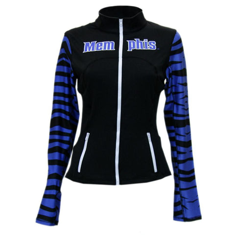 Memphis Tigers NCAA Womens Yoga Jacket (Black)