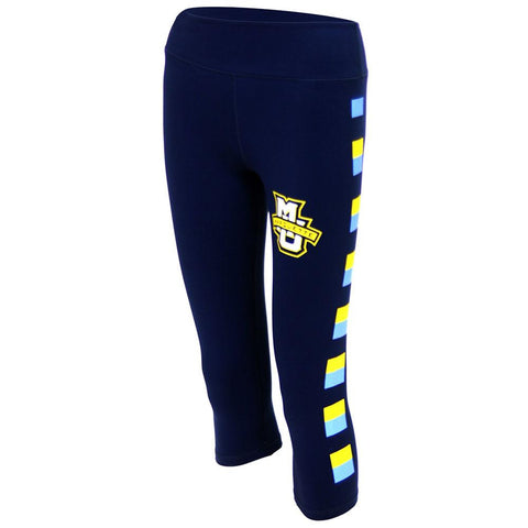 Marquette Golden Eagles NCAA Womens Yoga Pant (Navy Blue)