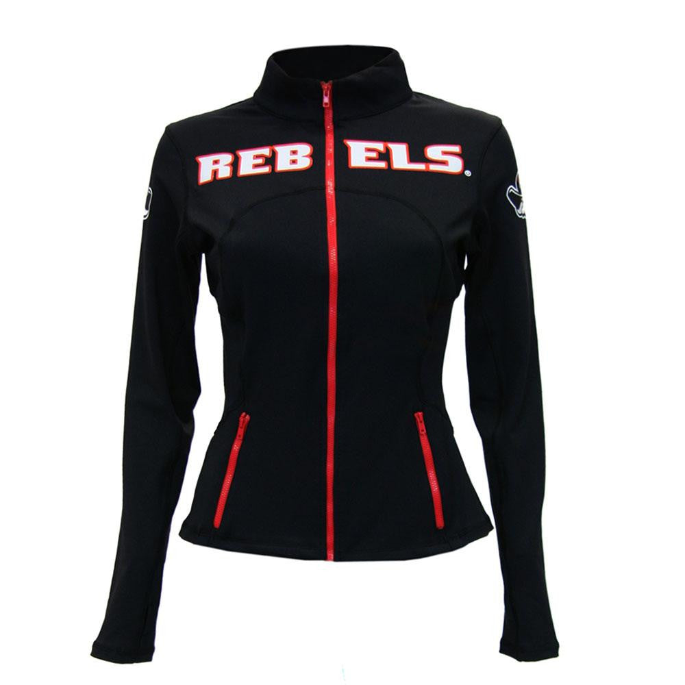 UNLV Runnin Rebels NCAA Womens Yoga Jacket (Black)