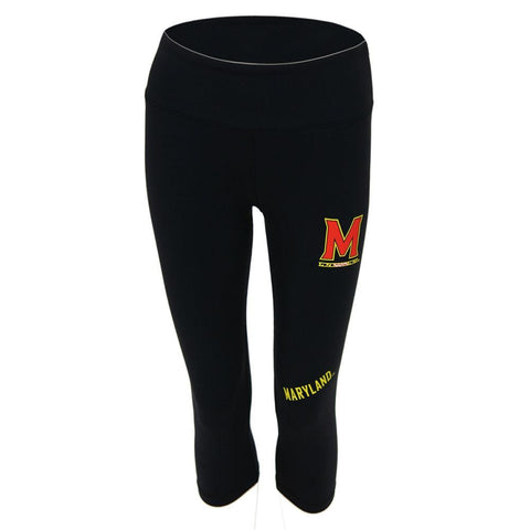 Maryland Terps NCAA Womens Yoga Pant (Black) (Small)