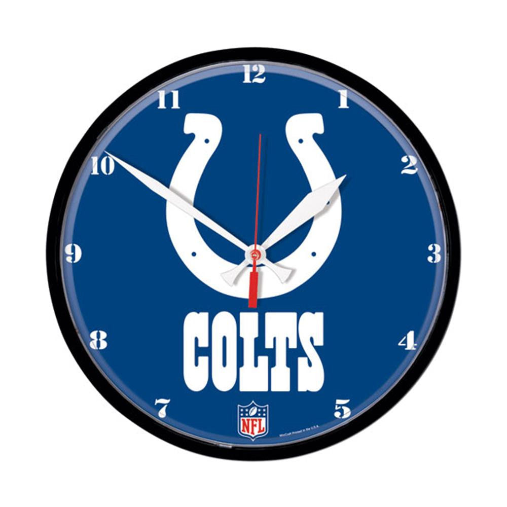 Indianapolis Colts NFL Round Wall Clock