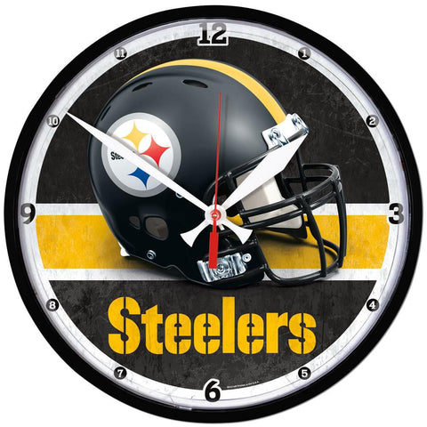 Pittsburgh Steelers NFL Round Wall Clock
