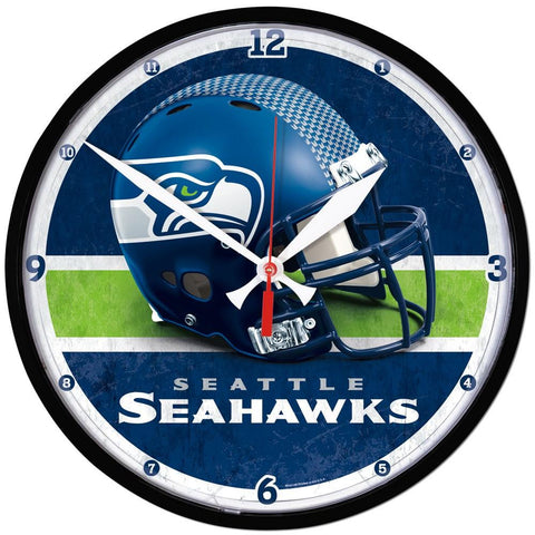 Seattle Seahawks NFL Round Wall Clock